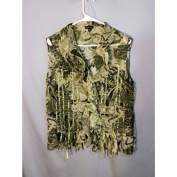 Plano green blouse - Picture 3 of 7